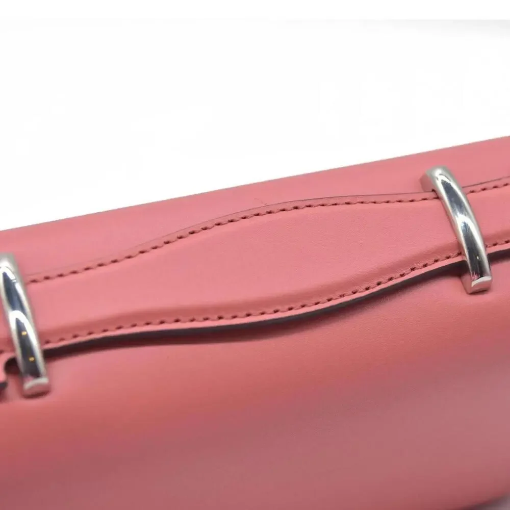 $2980 Gucci Senna Calfskin Petite GG Top Handle Shoulder Bag